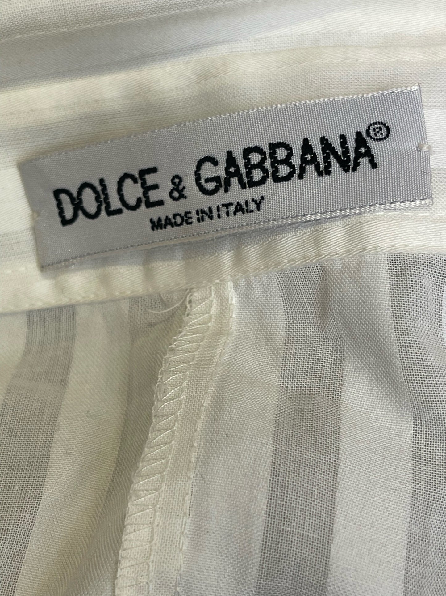 Chemise Dolce & Gabbana blanche T.36
