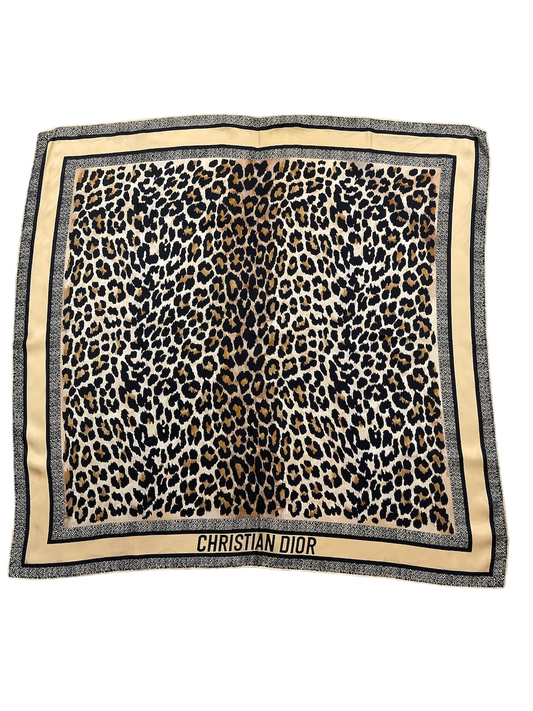 Foulard Christian Dior léopard