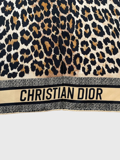 Foulard Christian Dior léopard