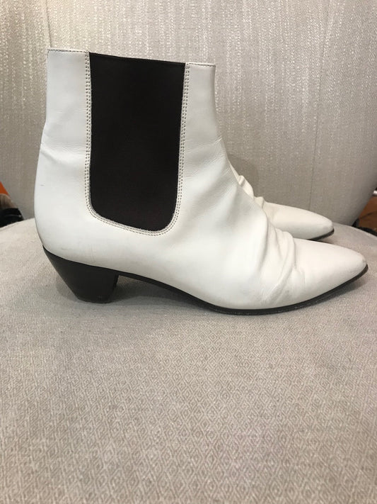 Boots Celine blanches T.41