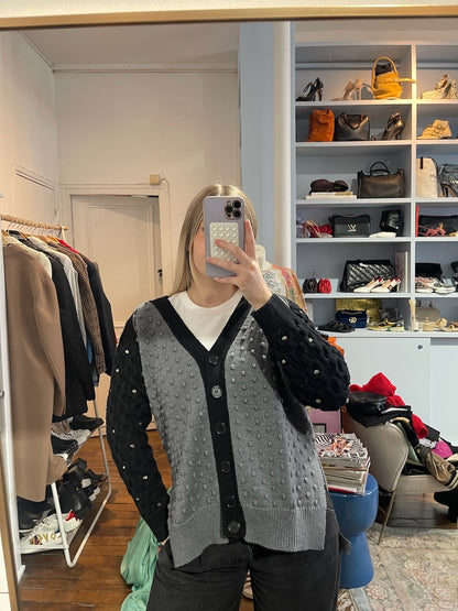 Gilet Dice Kayek gris T.S
