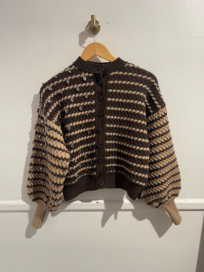 Gilet Dice Kayek marron T.XS