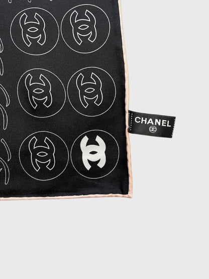 Foulard Chanel Trèfle noir