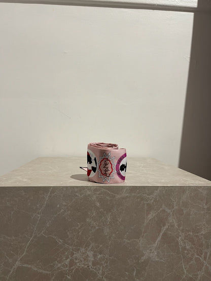 Foulard slim bandeau Chanel rose