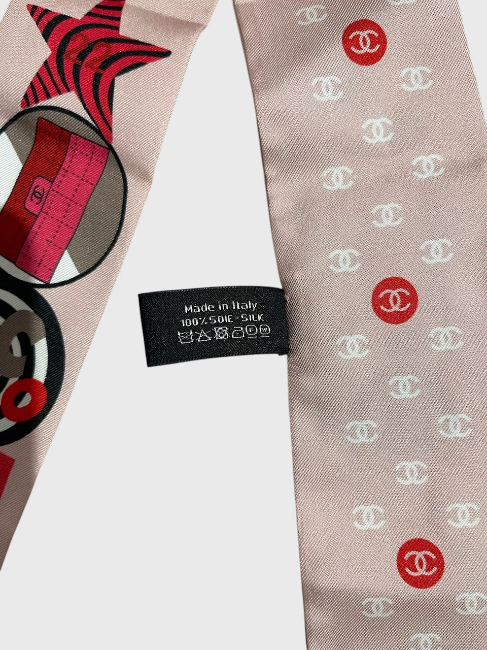 Foulard slim Chanel rose