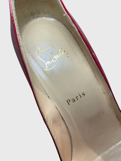 Escarpins Christian Louboutin rouges T.38,5