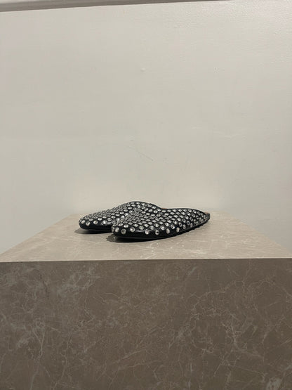 Mules Alaia à strass T.37