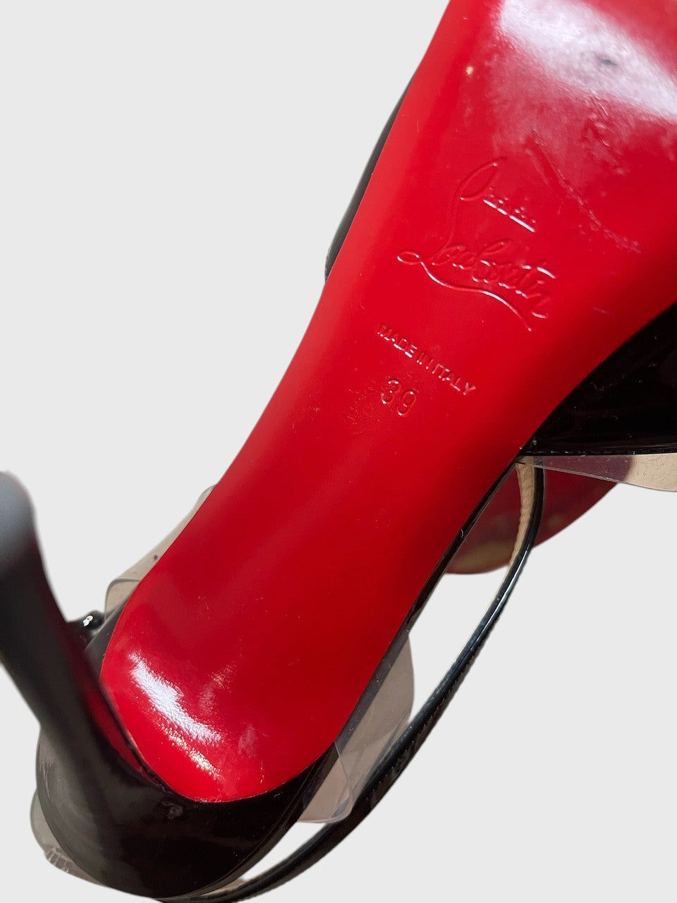 Sandales Christian Louboutin noires T.39