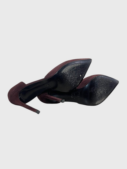 Escarpins Saint Laurent bordeaux T.37,5
