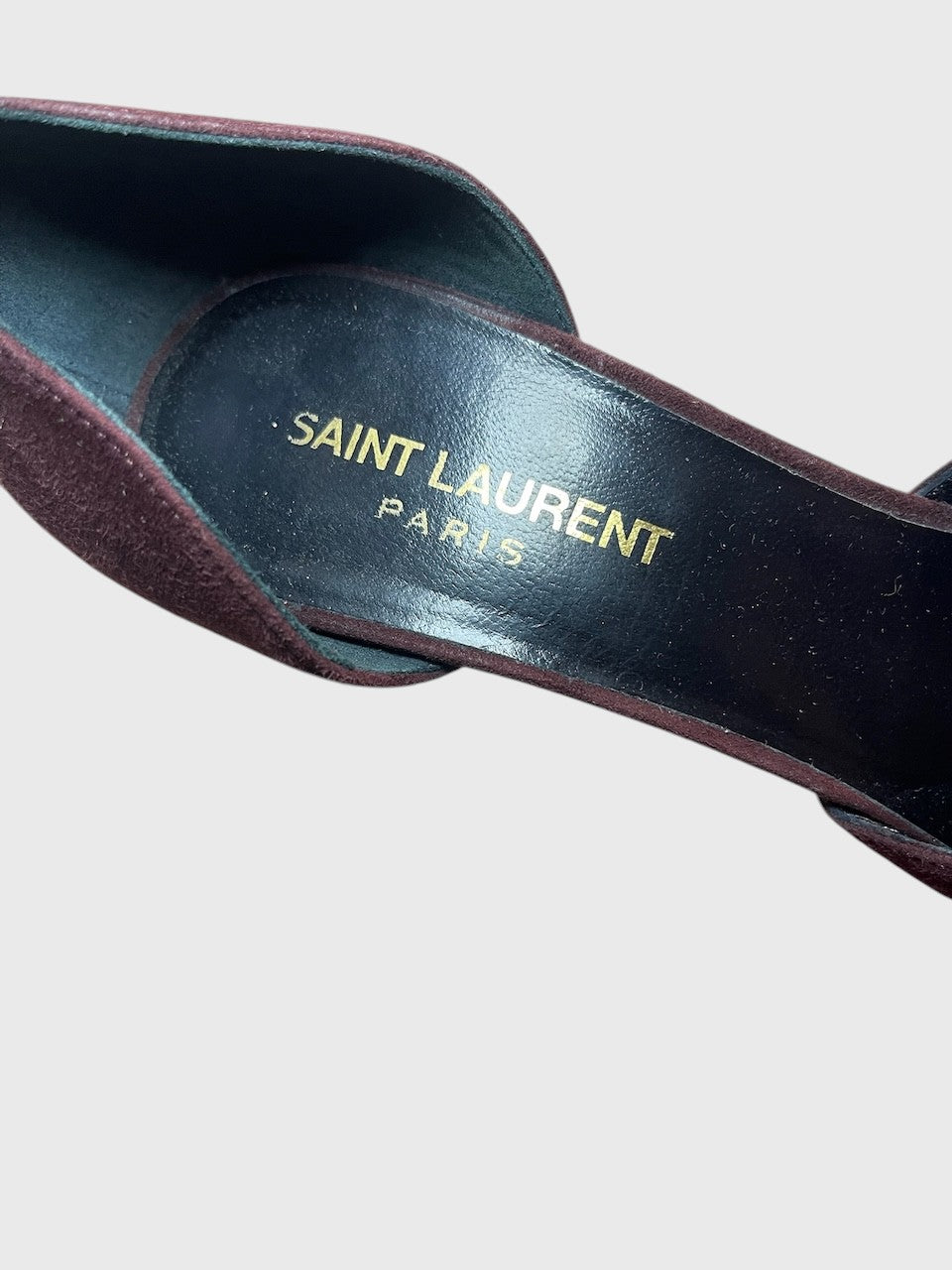 Escarpins Saint Laurent bordeaux T.37,5