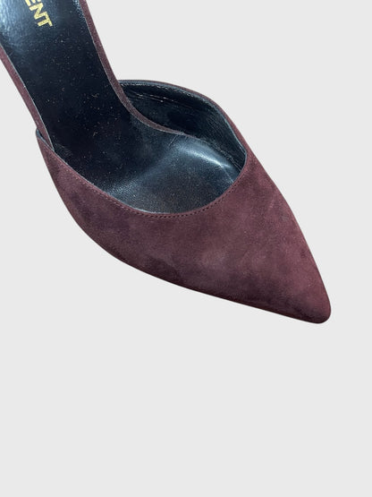 Escarpins Saint Laurent bordeaux T.37,5