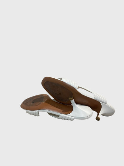 Mules Alaia blanches T.38