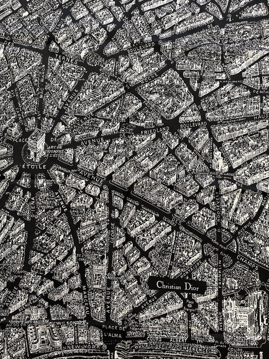 Foulard Christian Dior Paris blanc