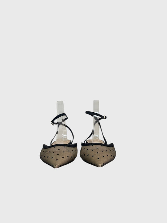 Ballerines Dior à pois T.38,5