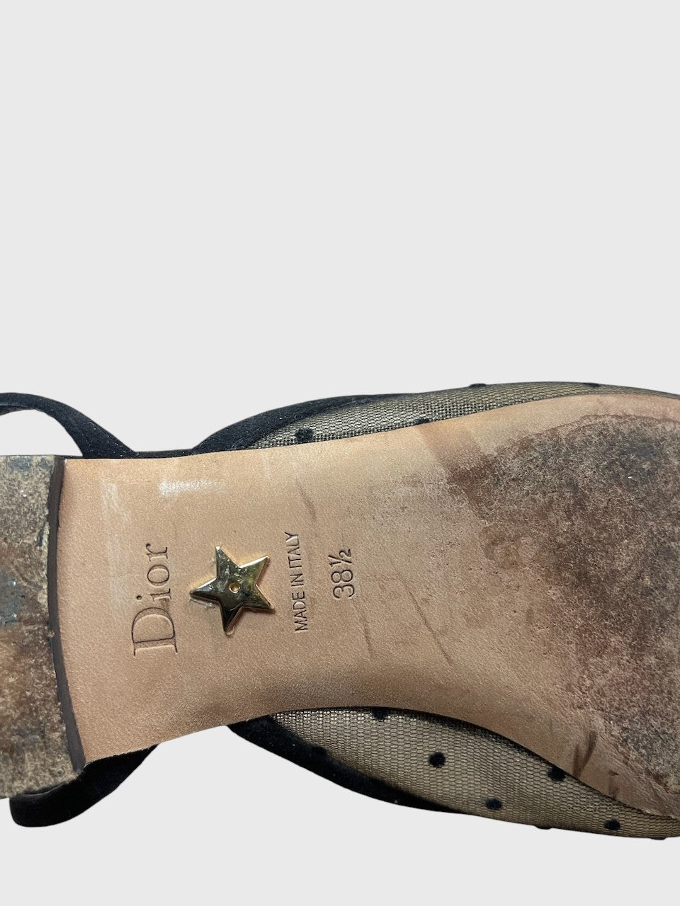 Ballerines Dior à pois T.38,5