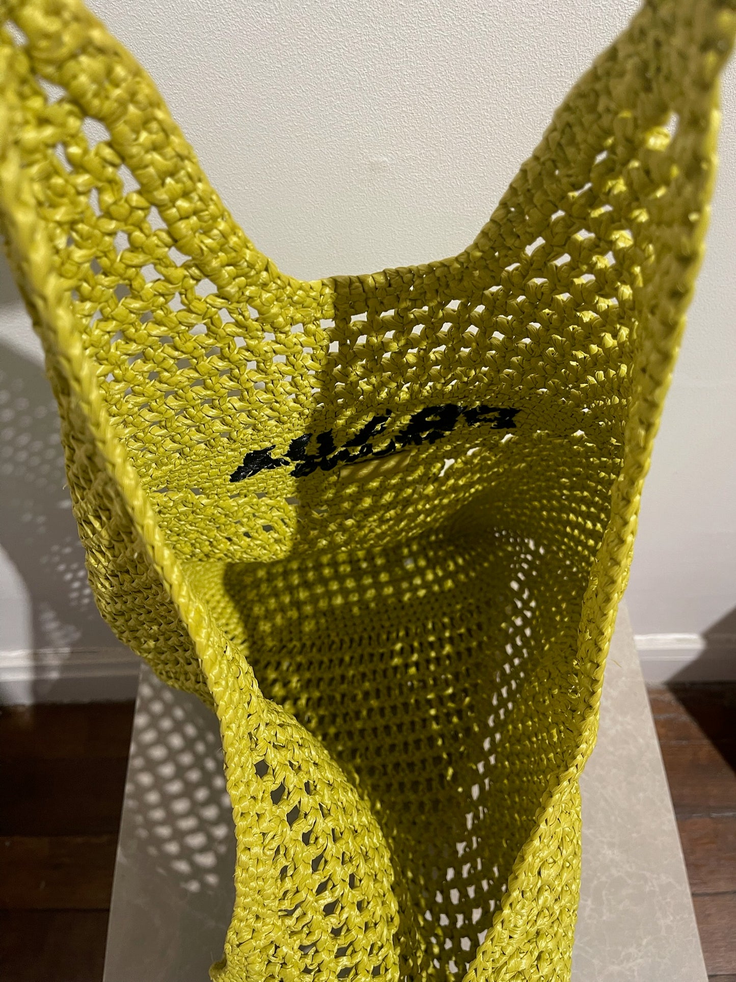 Sac Prada raffia vert