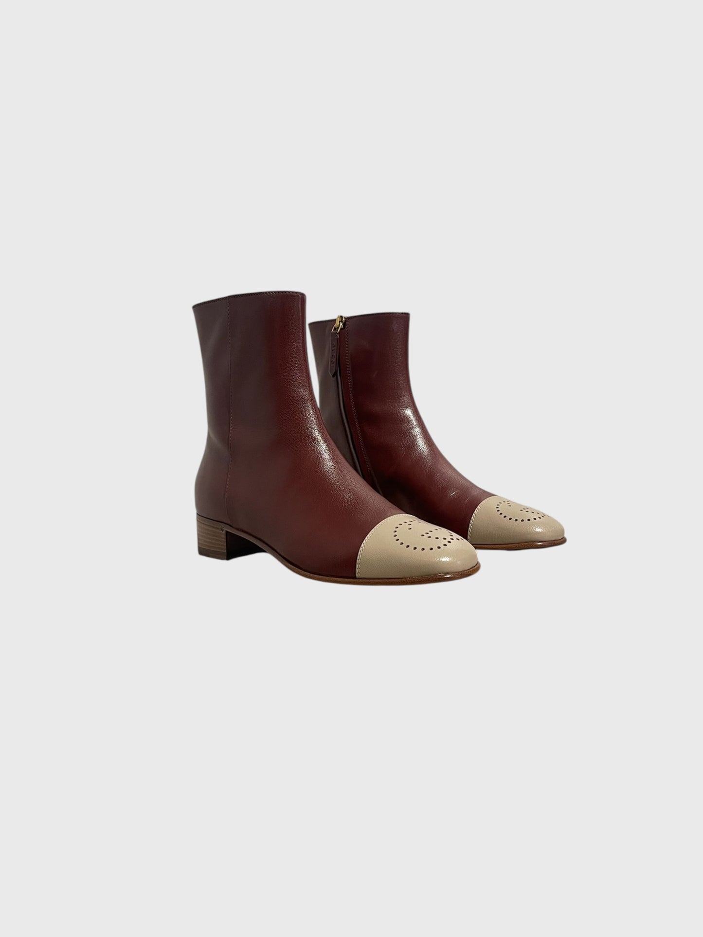 Bottines Gucci bordeaux T.37