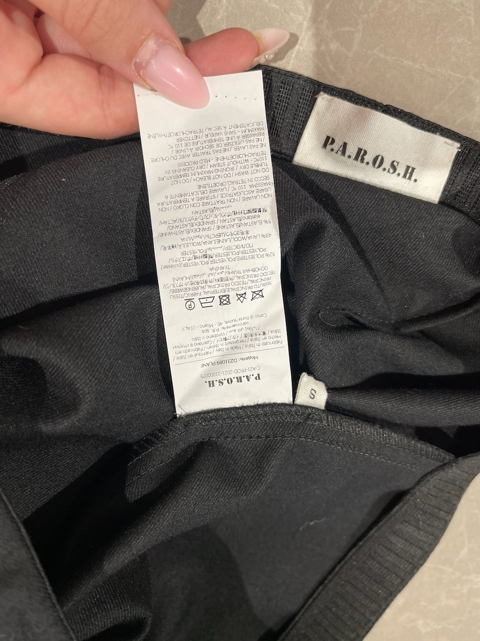 Pantalon P.A.R.O.S.H. noir T.S