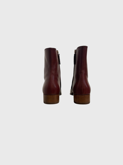 Bottines Gucci bordeaux T.37