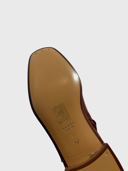 Bottines Gucci bordeaux T.37