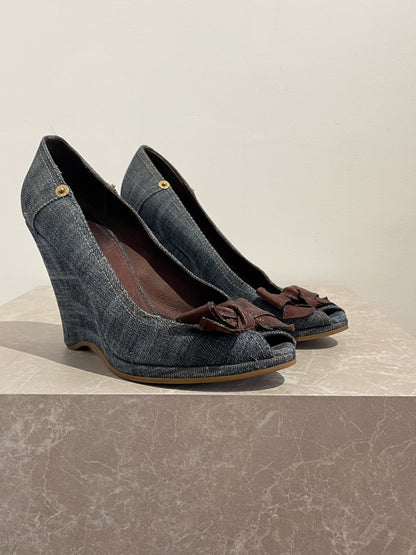 Escarpins Miu Miu en jeans T.39