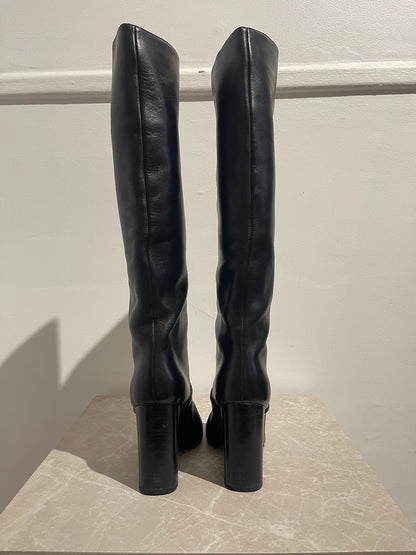 Bottes Bottega Veneta noires T.37