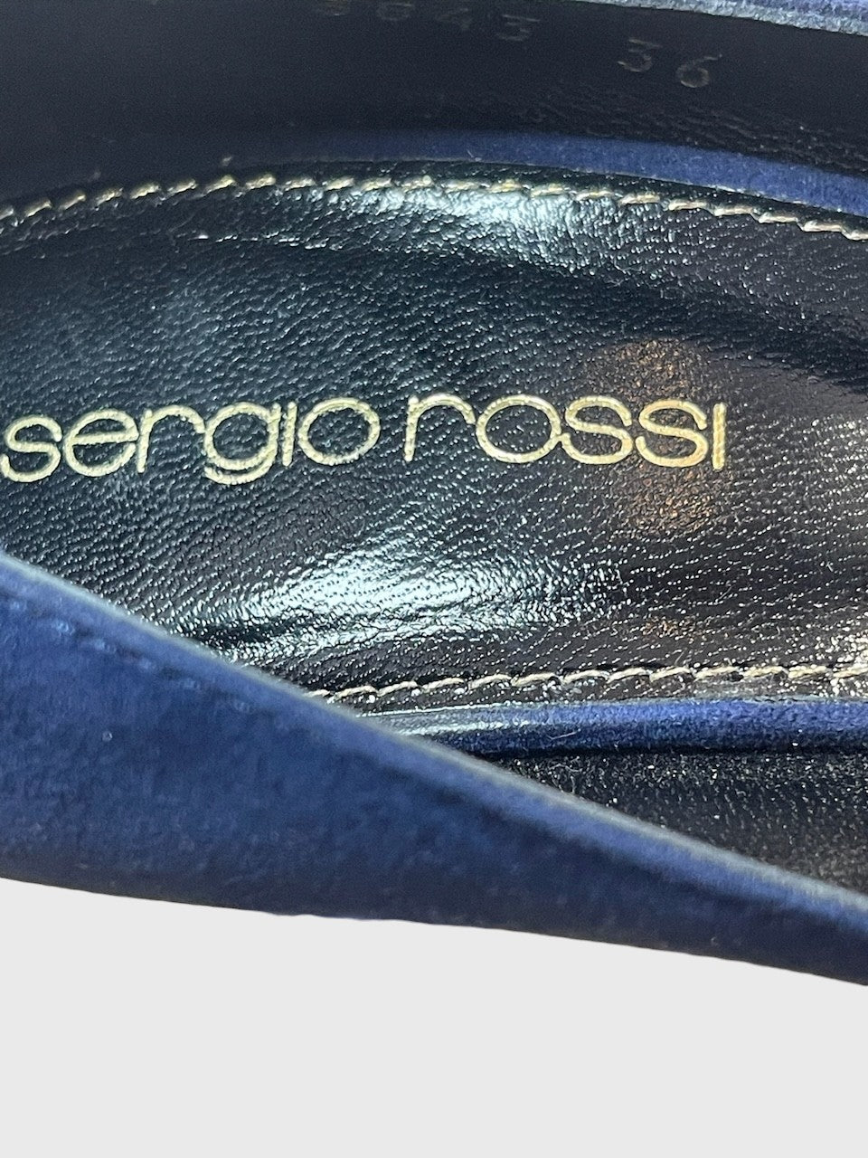 Escarpins Sergio Rossi bleus T.36
