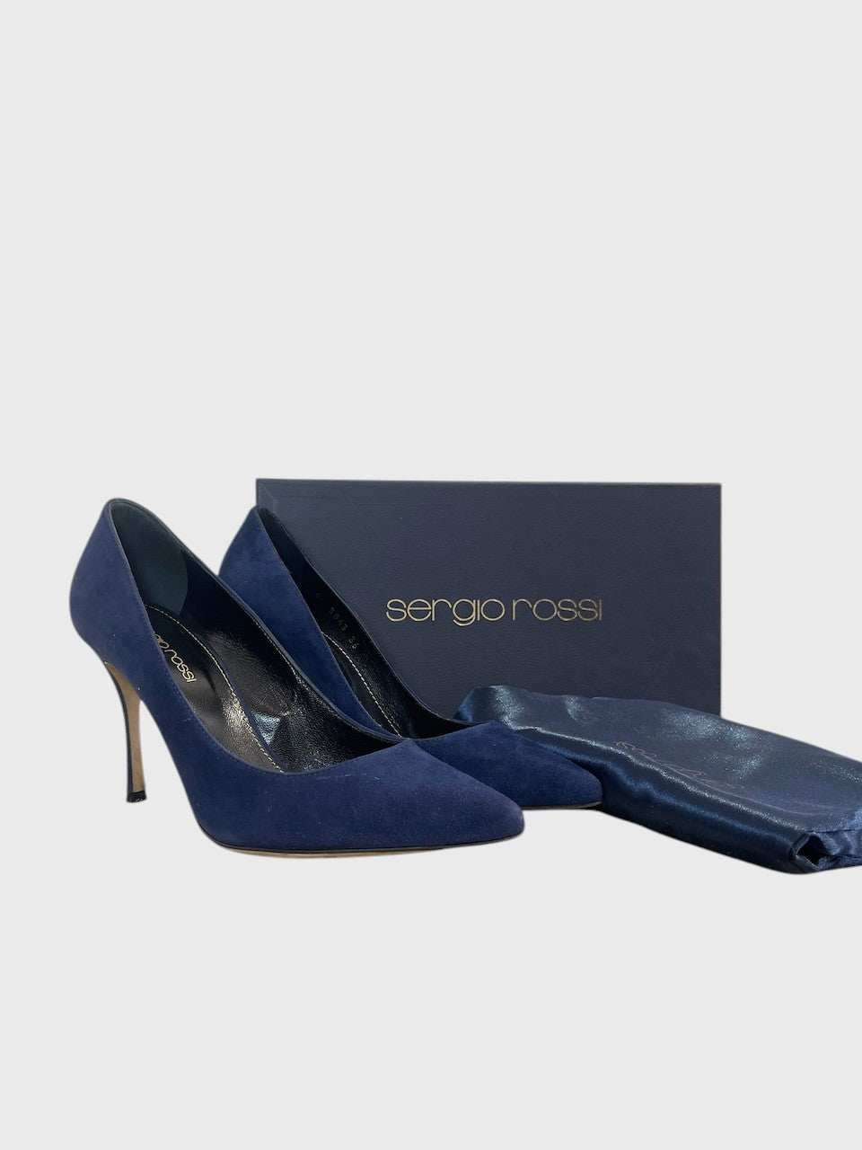 Escarpins Sergio Rossi bleus T.36