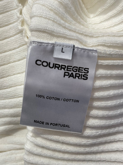 Haut courrèges blanc T.L NEUF