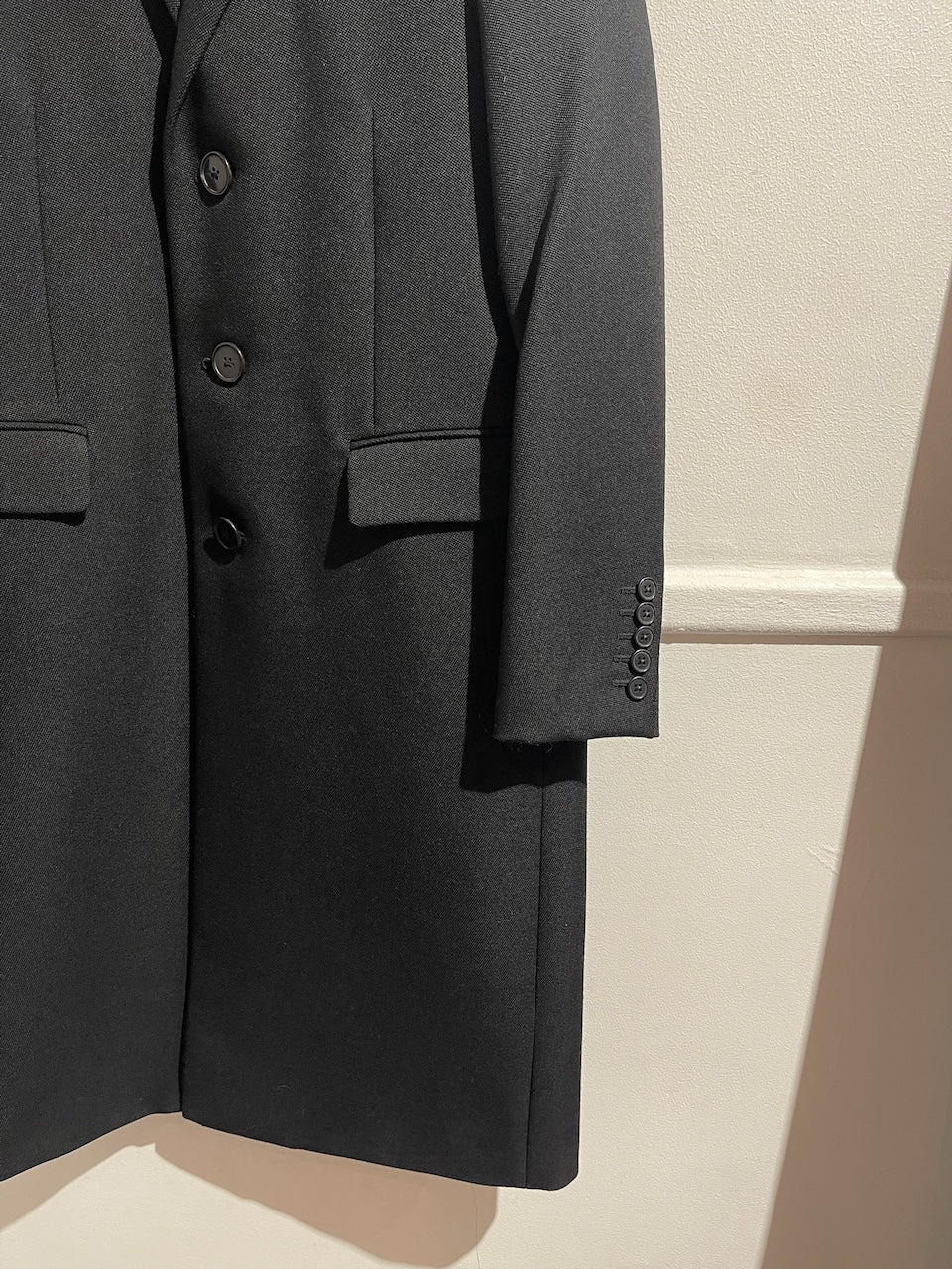 Manteau Saint Laurent noir T.38