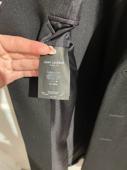 Manteau Saint Laurent noir T.38