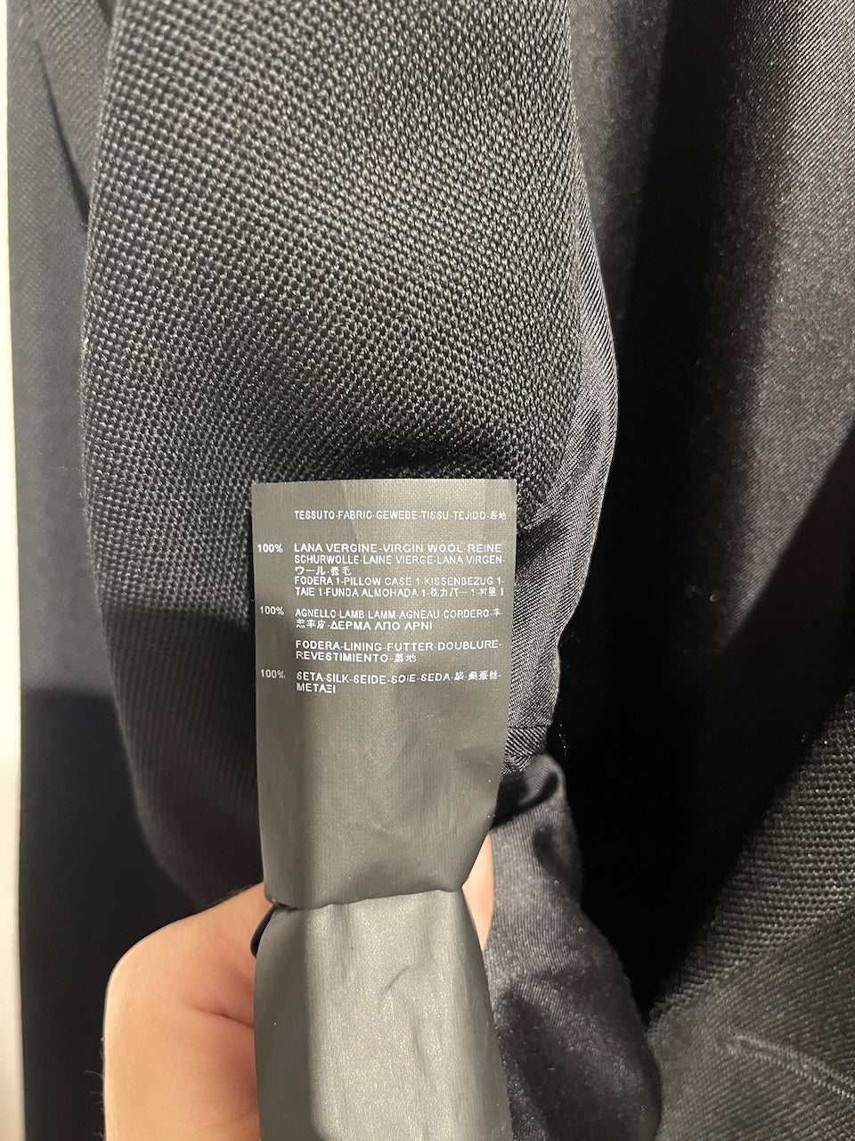 Manteau Saint Laurent noir T.38