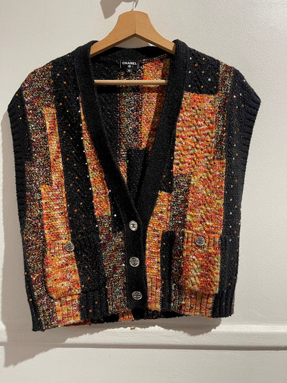 Gilet Chanel orange T.36