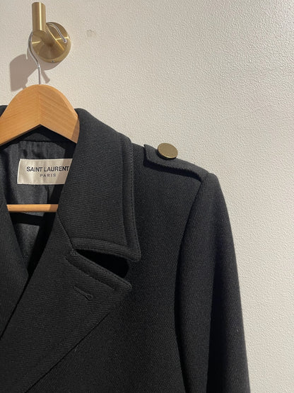 Manteau Saint Laurent noir T.40