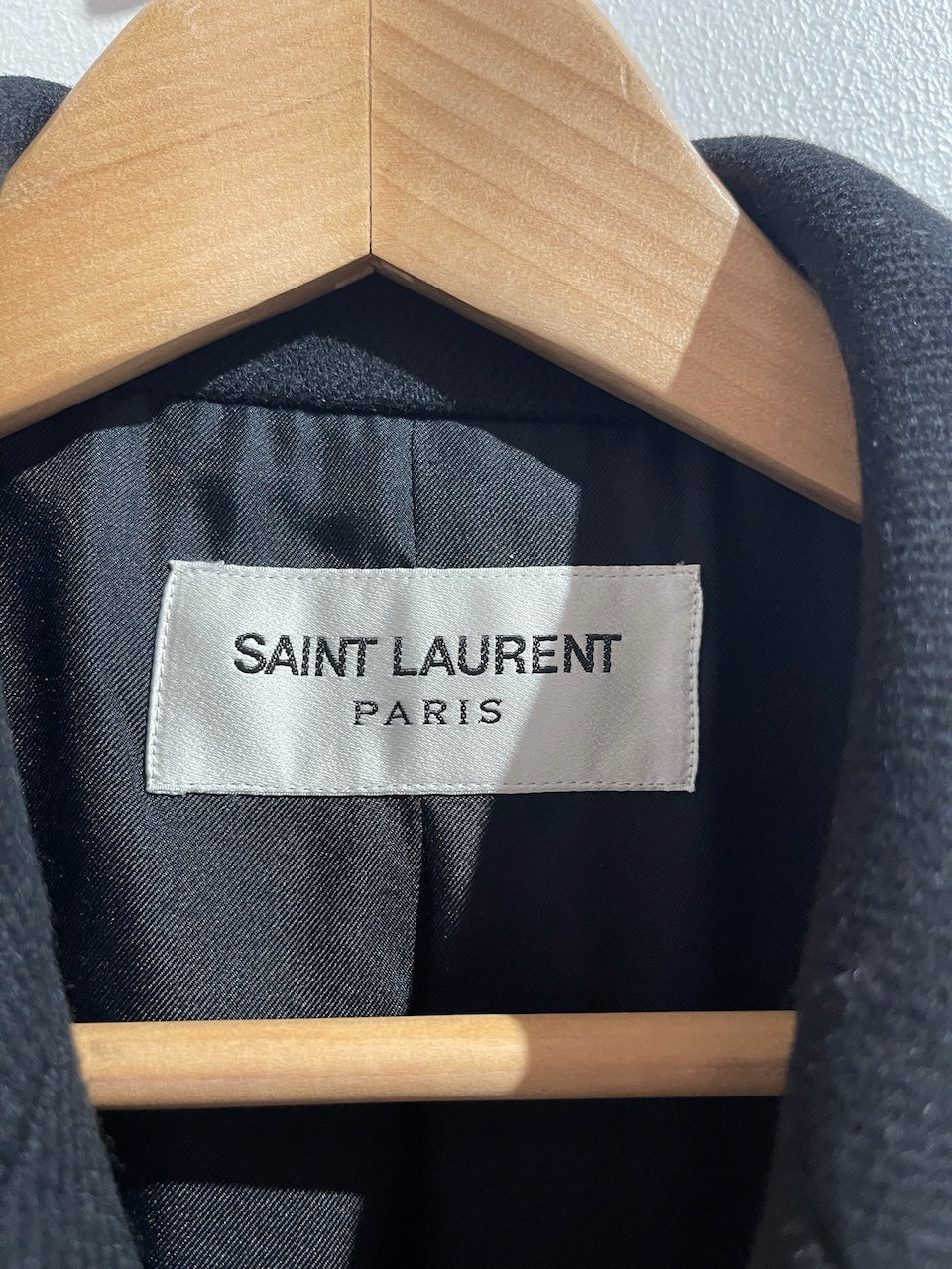Manteau Saint Laurent noir T.40