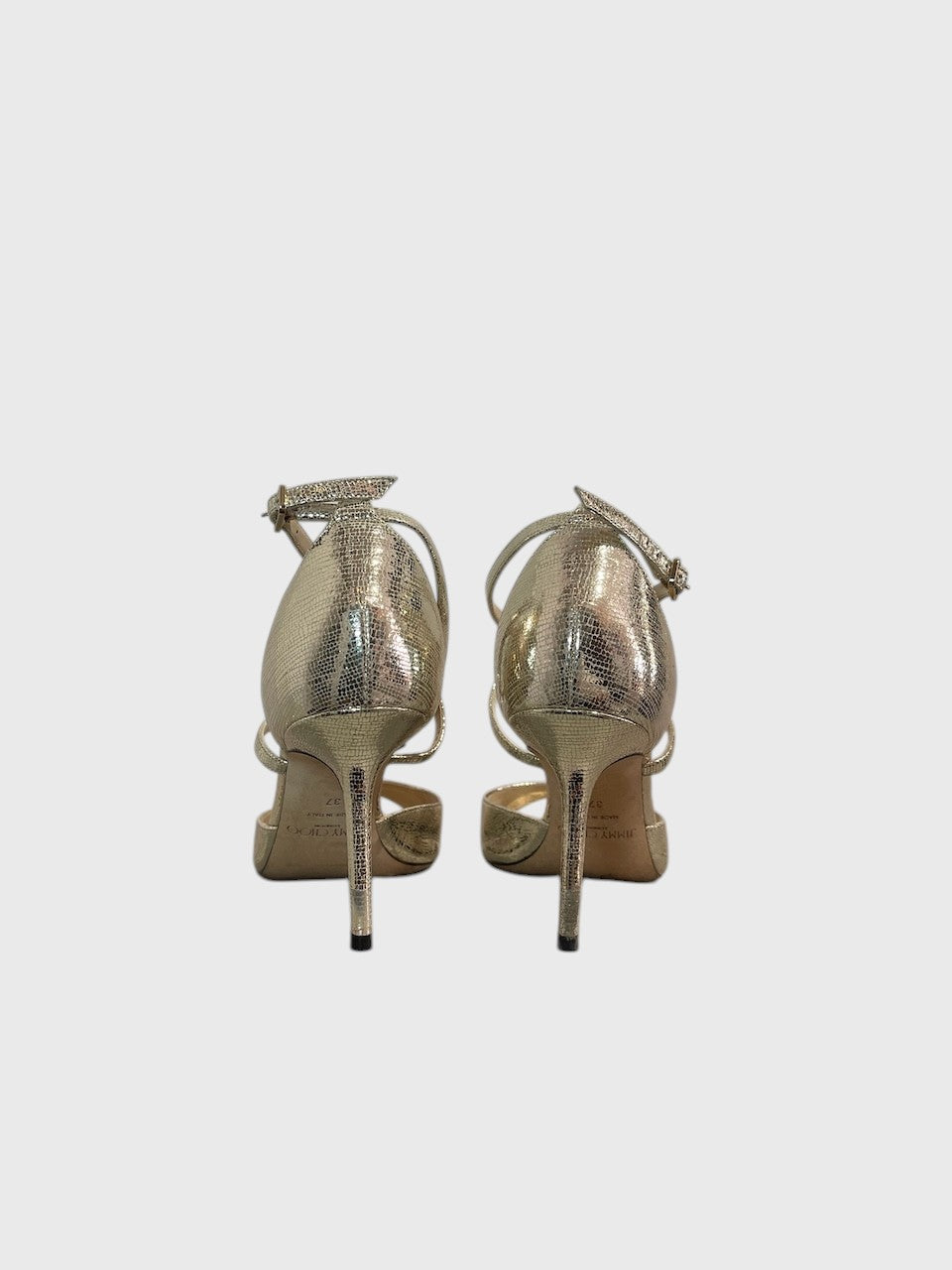 Sandales Jimmy Choo dorées T.37