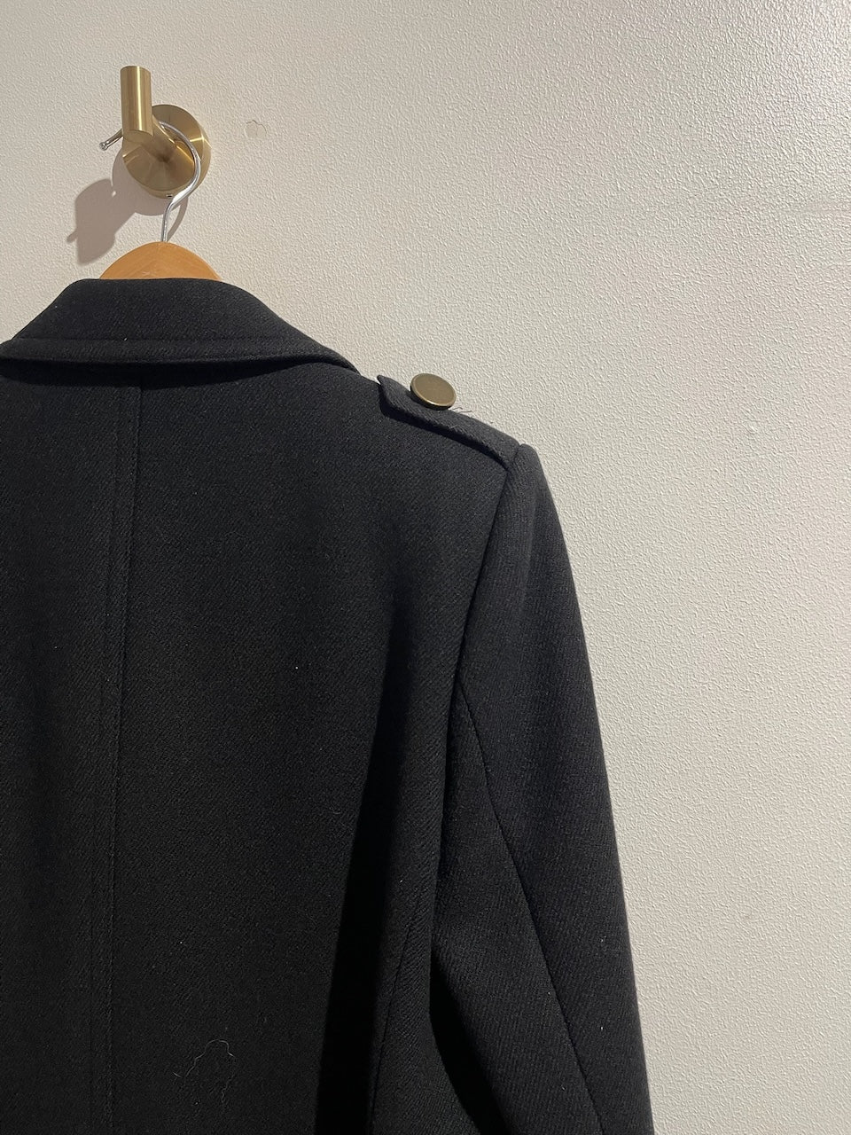 Manteau Saint Laurent noir T.40