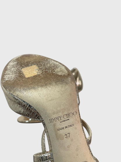 Sandales Jimmy Choo dorées T.37