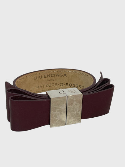 Bracelet Balenciaga bordeaux T.M