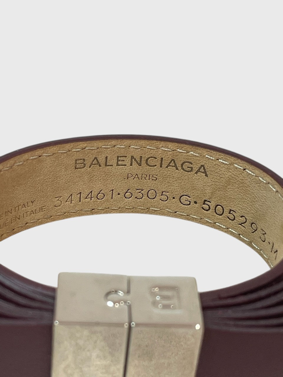 Bracelet Balenciaga bordeaux T.M