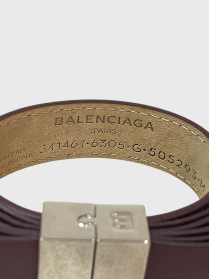 Bracelet Balenciaga bordeaux T.M