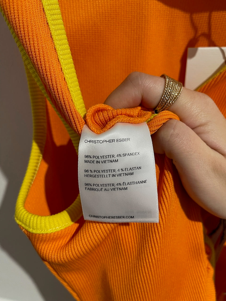 Robe Christopher Esber orange T.38
