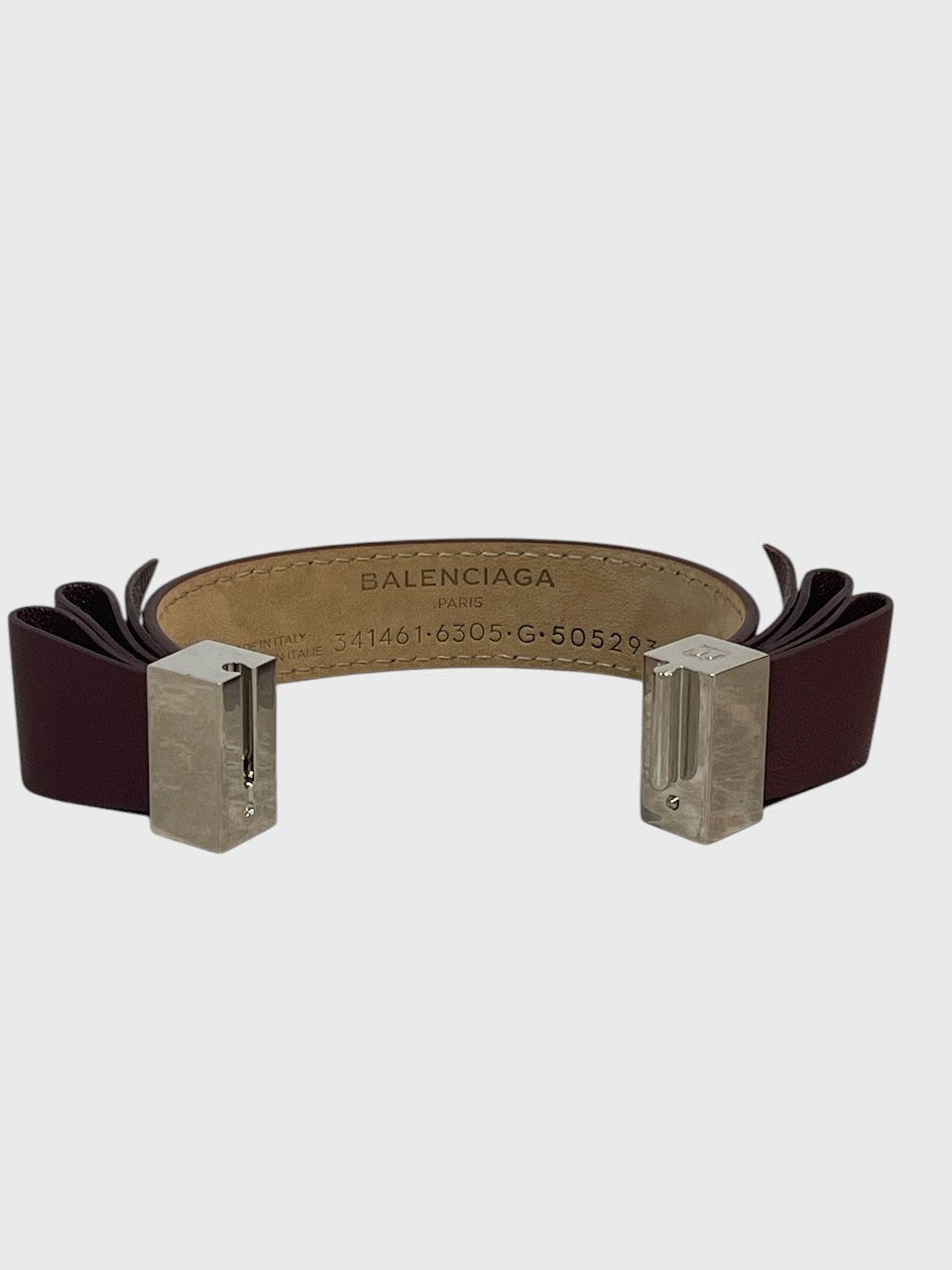 Bracelet Balenciaga bordeaux T.M