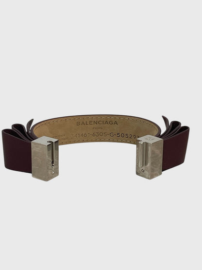 Bracelet Balenciaga bordeaux T.M