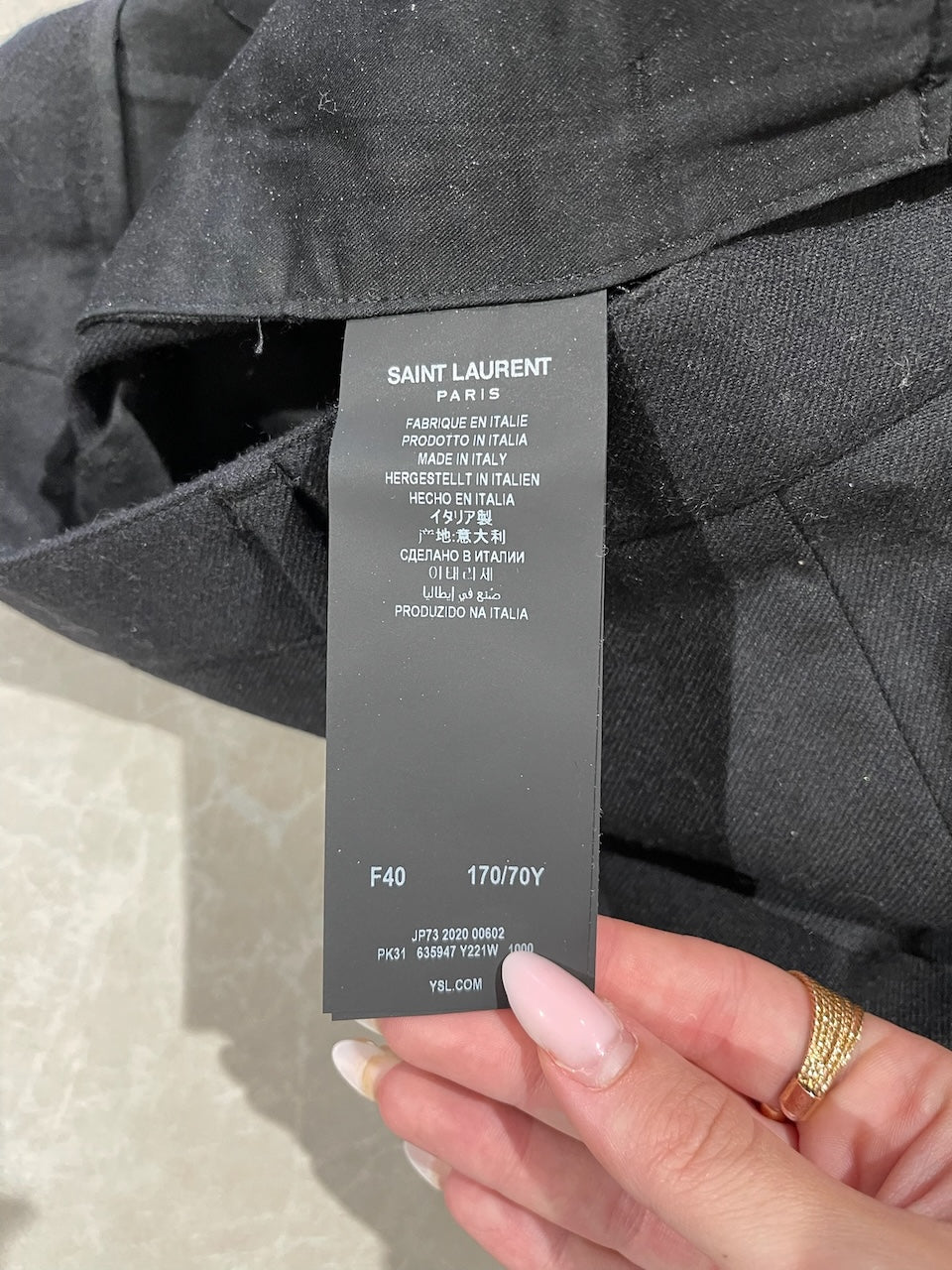 Pantalon Saint Laurent noir T.40