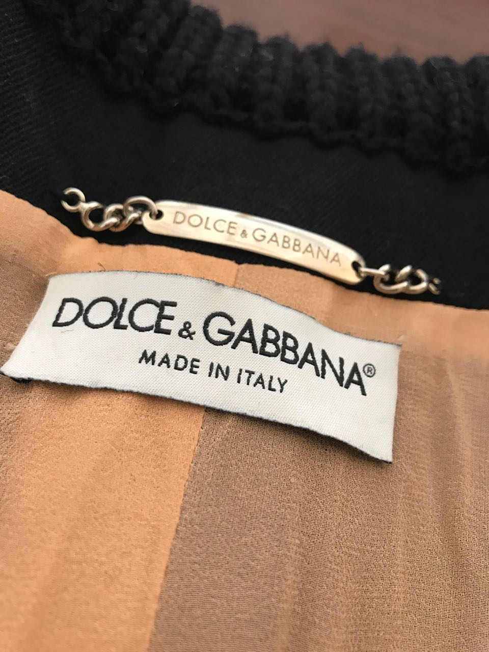 Manteau Dolce & Gabbana noir T.34