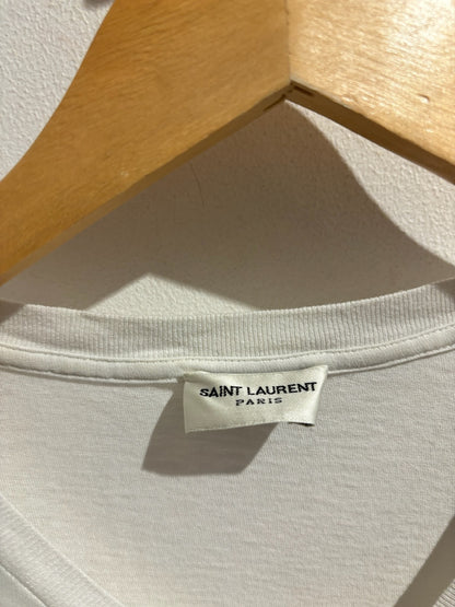 T-shirt Saint Laurent blanc T.XS