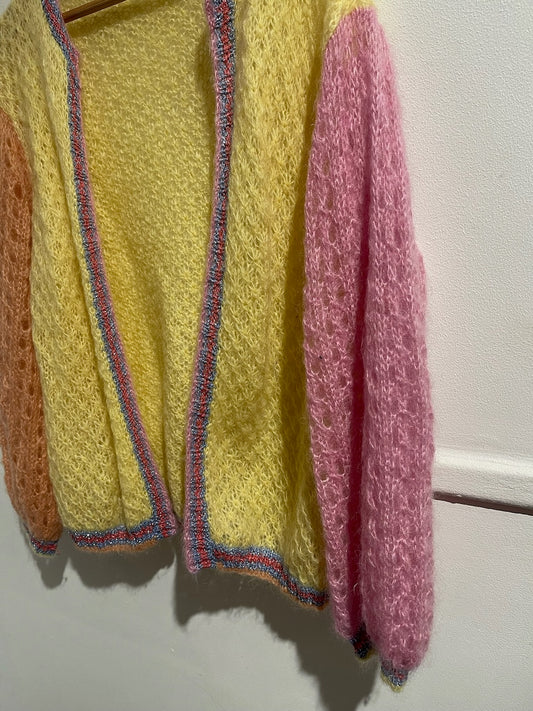 Gilet Rose Carmine jaune T.U.