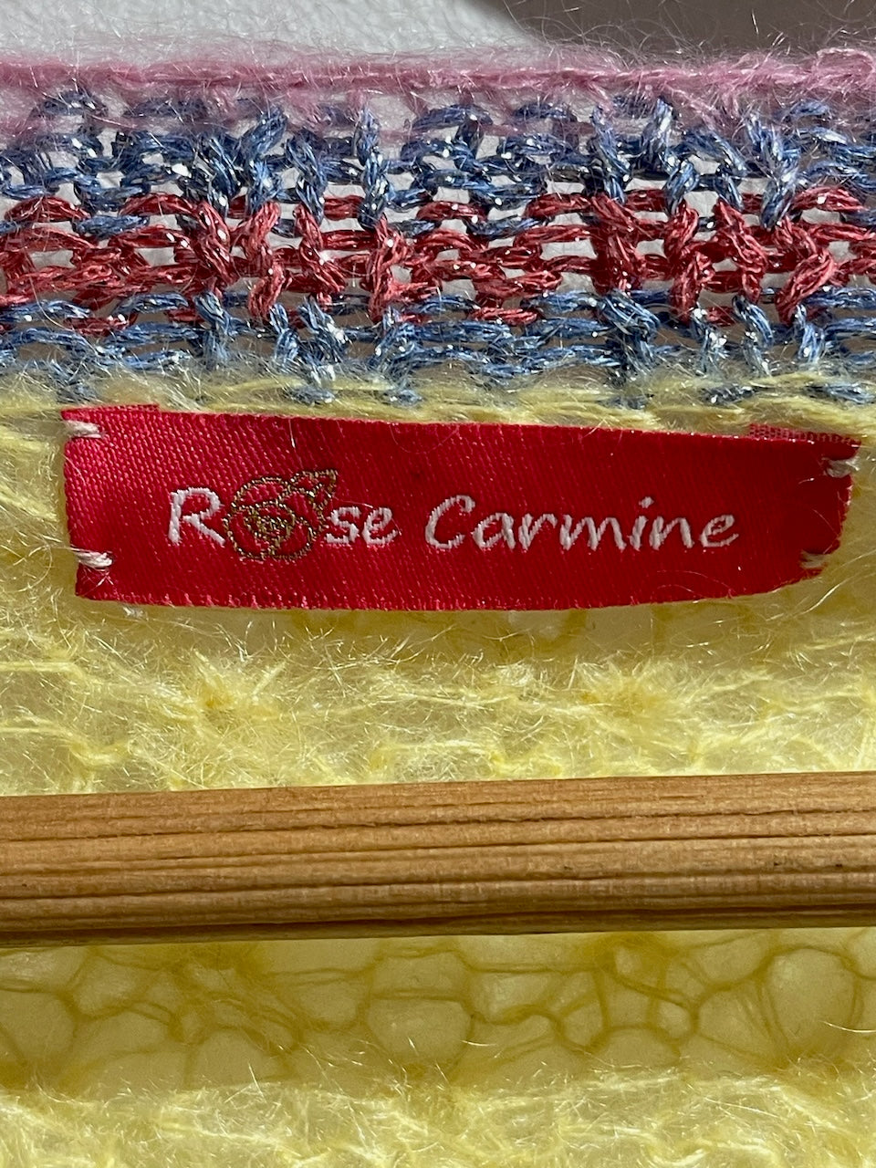 Gilet Rose Carmine jaune T.U.