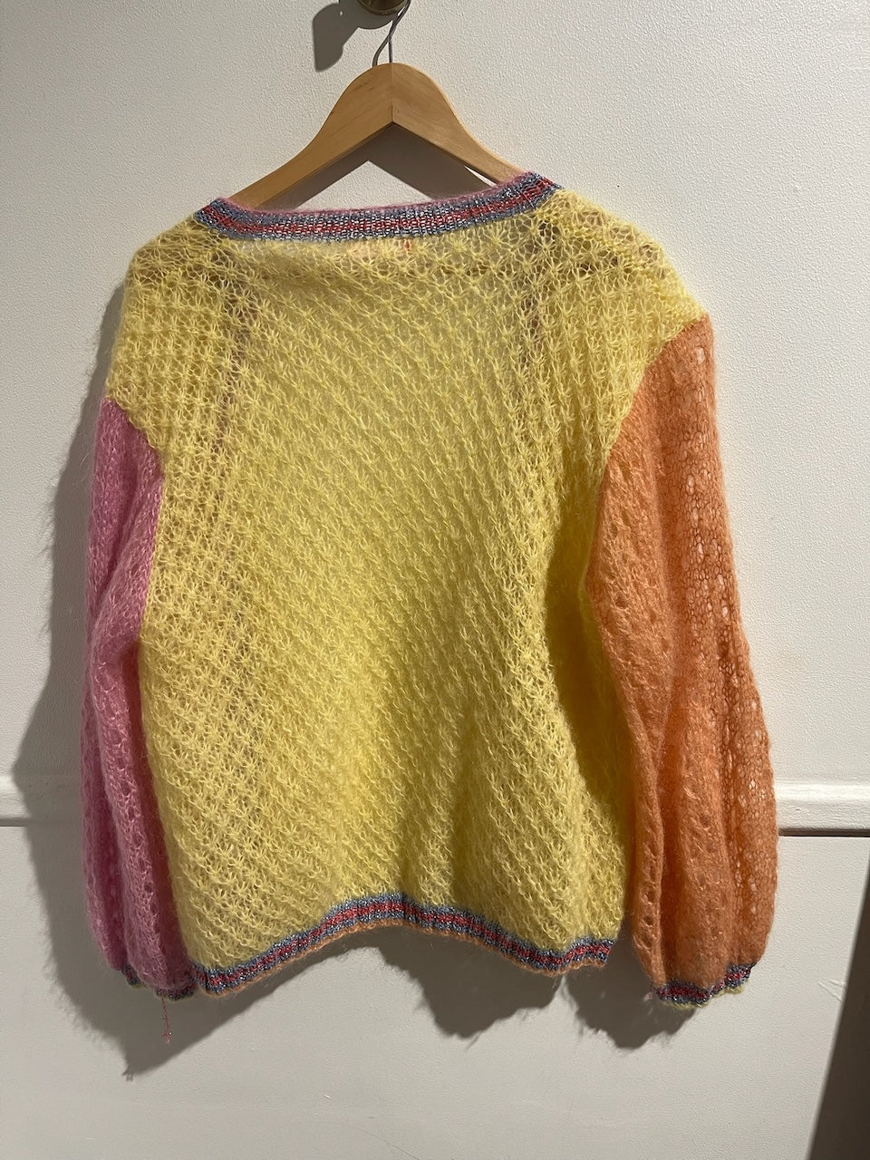 Gilet Rose Carmine jaune T.U.